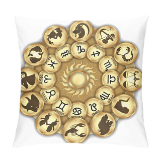 Personality  Zodiac Signs Medallions Pillow Covers