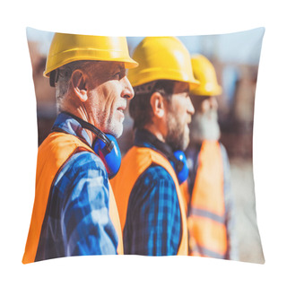 Personality  Workers At Construction Site Pillow Covers