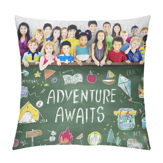 Personality  Cute Diverse Kids Smiling Pillow Covers