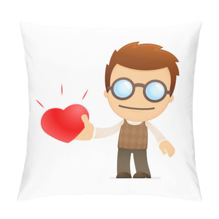 Personality  Funny Cartoon Genius Pillow Covers