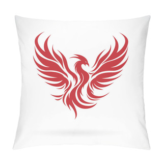 Personality  Vector Of Phoenix Is Flying On White Background. Bird. Wild Animals. Easy Editable Layered Vector Illustration. Pillow Covers
