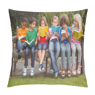 Personality  Children Reading From Books Together Pillow Covers