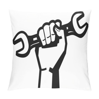 Personality  Hand And Wrench Pillow Covers