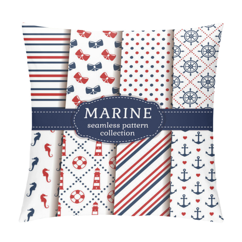 Personality  Sea And Nautical Patterns Set.  Pillow Covers