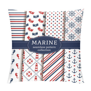 Personality  Sea And Nautical Patterns Set.  Pillow Covers