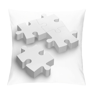 Personality  White Jigsaw Puzzle Pillow Covers