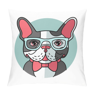 Personality  Cute Cartoon Bulldog Pillow Covers