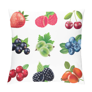 Personality  Berries Photo-realistic Set Pillow Covers