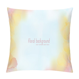 Personality  Vector Background With A Delicate Flower Petals Pillow Covers
