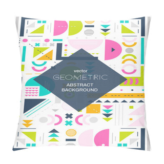 Personality  Modern Background Line Art.  Abstract Geometric Colorful Background.  Cover Design. A4 Size. Vector EPS 10 Pillow Covers