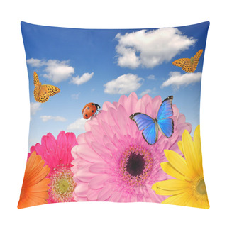 Personality  Colorful Gerberas Pillow Covers