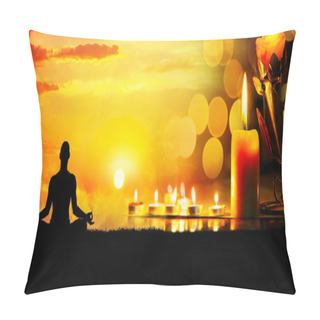 Personality  Meditation With Candles Pillow Covers