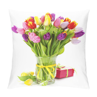 Personality  Spring Tulipswith Easter Eggs Pillow Covers