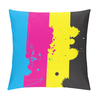 Personality  Cmyk Design. Vector. Pillow Covers