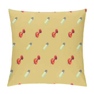 Personality  Colored Background With Different Accessories Pillow Covers