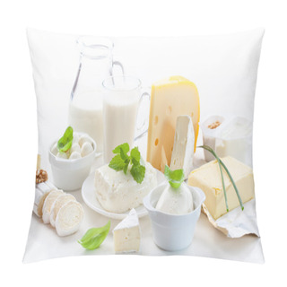 Personality  Assortment Of Dairy Products Pillow Covers