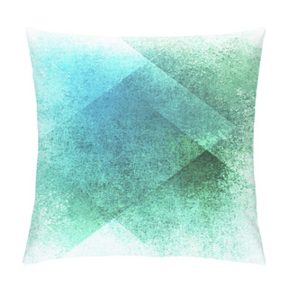 Personality  Abstract Blue Background Or Green Background, White Paper With Old Parchment Art Background Block Layout Design On Paper With Vintage Grunge Background Texture, Elegant Blue Green Paper For Web Design Pillow Covers