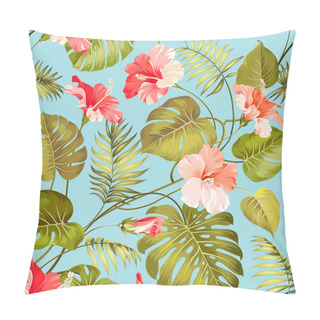 Personality  Seamless Tropical Flower. Pillow Covers