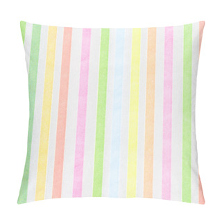 Personality  Colorful Background With Pastel Rainbow-colored Vertical Stripes Pillow Covers