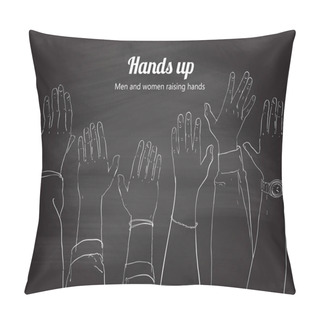 Personality  Vector Hands Up Pillow Covers