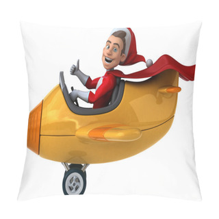 Personality  Santa Claus In Airplane Pillow Covers