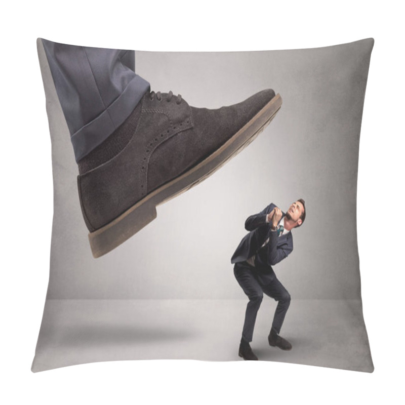 Personality  Small Man Trampled By The Great Power Pillow Covers