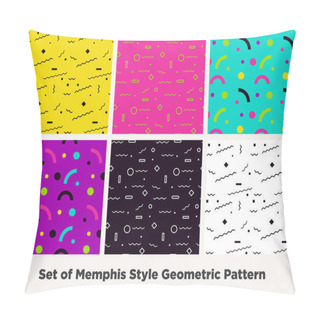 Personality  Hipster Fashion Memphis Style Geometric Pattern Pillow Covers
