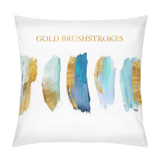 Personality  Gold Brush  Strokes Set  Pillow Covers