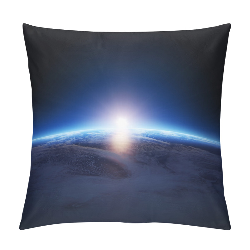 Personality  Earth Sunrise Over Cloudy Ocean With No Stars Pillow Covers