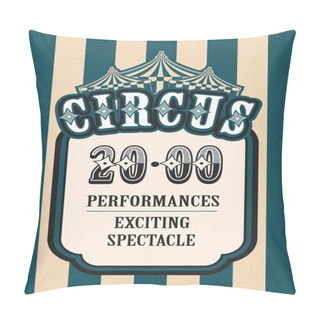 Personality  Retro Poster Circus Pillow Covers