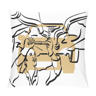 Personality  Auto Repair Pillow Covers