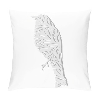 Personality  Vector Paper Bird. Vector Illustration. Pillow Covers
