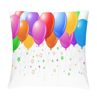 Personality Colorful Balloons Flying Up Pillow Covers