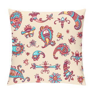 Personality  Collection Of Vector Hand Drawn Colorful Decorative Elements. Or Pillow Covers