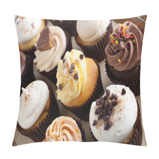 Personality  Assorted Gourmet Cupcakes Pillow Covers