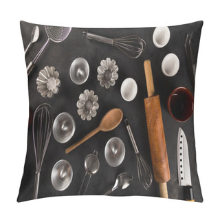 Personality  Kitchenware On The Table. Kitchen Utensils. Pillow Covers