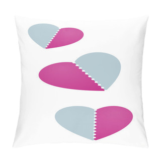 Personality  Hearts With Perforation Pillow Covers