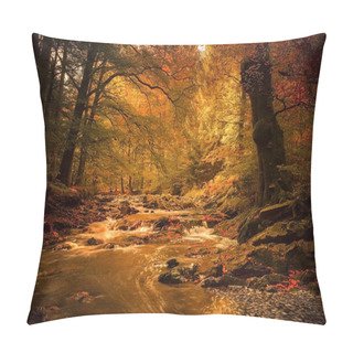 Personality  Fall Colors In The River Pillow Covers