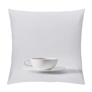 Personality  White Coffee Cup On Saucer Pillow Covers