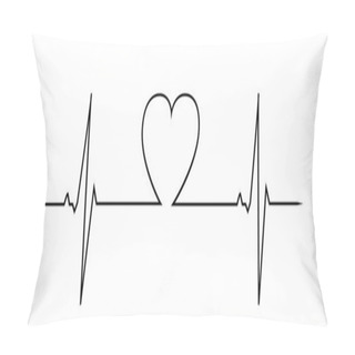 Personality  Love Heart Beat Pillow Covers