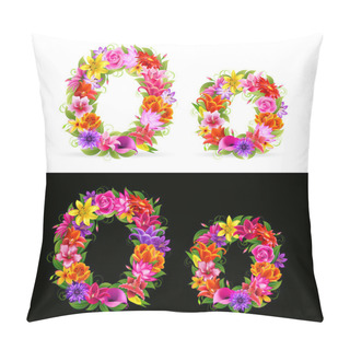 Personality  Flower Font Pillow Covers