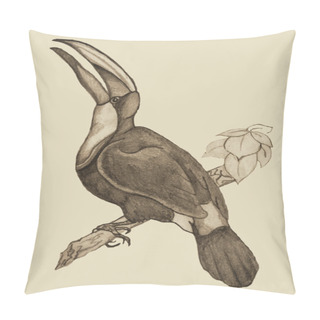 Personality  Toucan On Branch (vintage Illustration) Pillow Covers