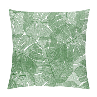 Personality  Seamless Palm Tree Leaves Pattern Pillow Covers