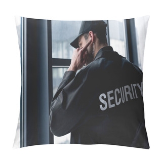 Personality  Rear View Of Guard In Uniform Using Earphone Pillow Covers