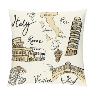 Personality  Italy Icons Pillow Covers