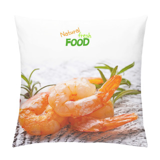 Personality  Shrimps With Rosemary Pillow Covers