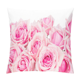 Personality  Border Of  Pink Garden Roses Pillow Covers