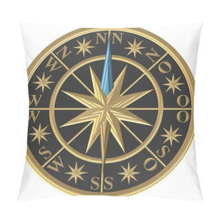 Personality  Golden Compass - Golden Windrose - Golden Steering Wheel Pillow Covers