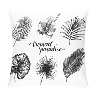 Personality  Vintage Tropical Plants Set.  Pillow Covers