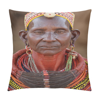 Personality  Unidentified Old Samburu Woman Pillow Covers